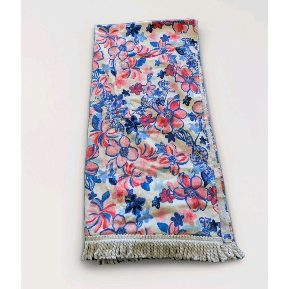 NWOT Lilly Pulitzer Party Like a Lobster Beach Towel 30x60 White Pink Blue